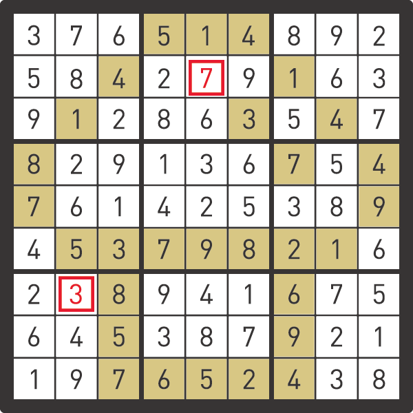 11月のナンプレパズル解答