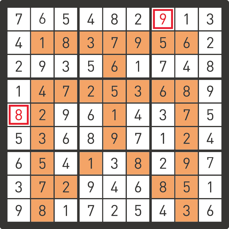 1月のナンプレパズル解答
